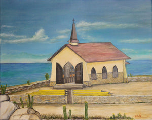 Aruba Church Canvas Giclée