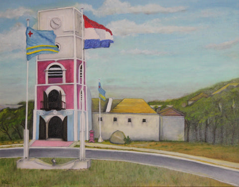 Aruba Fort Giclee Canvas Print
