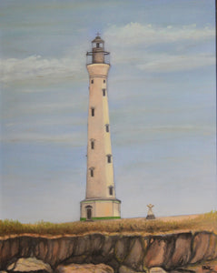 Aruba Lighthouse Giclee Canvas Print