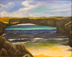 Aruba Natural Bridge Giclee Canvas Print