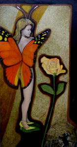 Orange Butterfly Girl
